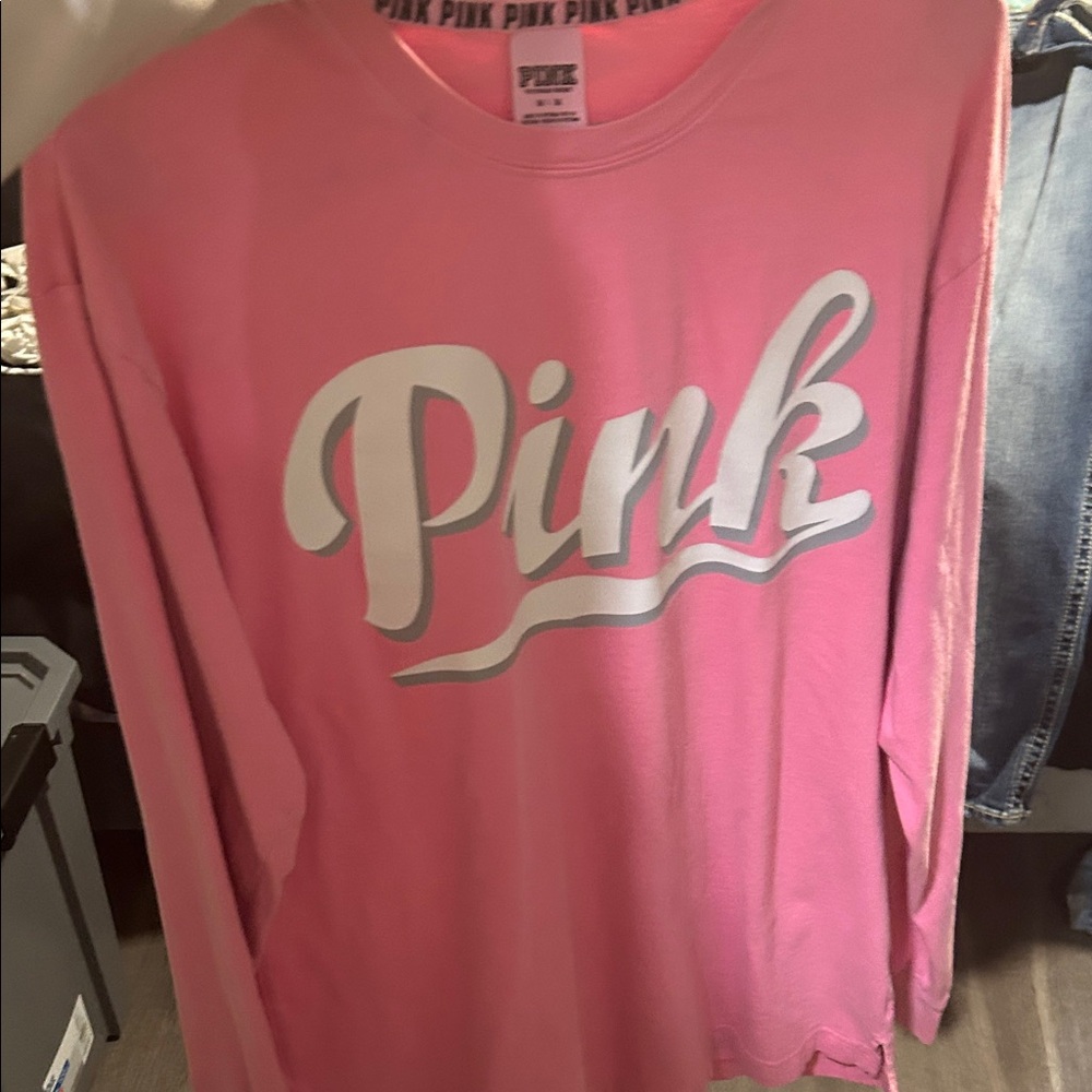 PINK Victoria's Secret Pink Long Sleeve Tee